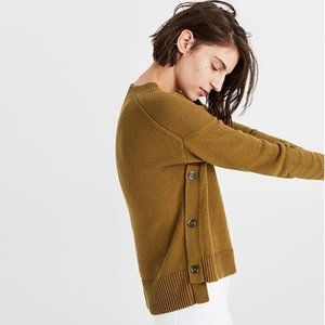 Madewell Brownstone side button sweater size XS